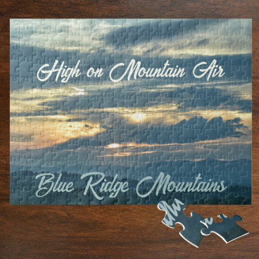 Blue Ridge Mountains High on Mountain Air Foto Legpuzzel