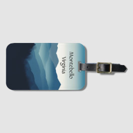 Blue Ridge Mountains, Montebello aanpasbaar Bagagelabel