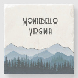 Blue Ridge Mountains, Montebello aanpasbaar Stenen Onderzetter