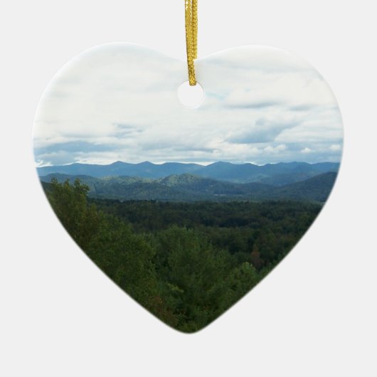 Blue Ridge Mountains - NC Keramisch Ornament (Voorkant)