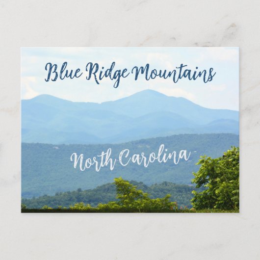 Blue Ridge Mountains North Carolina Briefkaart (Voorkant)
