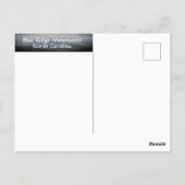 Blue Ridge Mountains North Carolina Dramatic Sky Briefkaart (Achterkant)