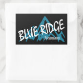 Blue Ridge Mountains Rechthoekige Sticker (Tas)