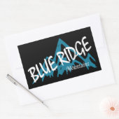 Blue Ridge Mountains Rechthoekige Sticker (Envelop)