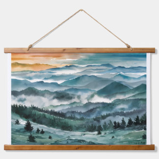 Blue Ridge Mountains schilderij Blue Ridge Parkway Hangend Wandkleed