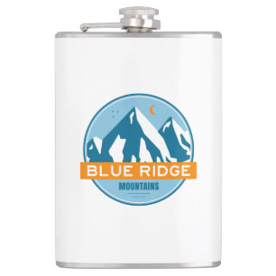 Blue Ridge Mountains sterren Maan Heupfles