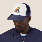 Blue Ridge Mountains  Sunset Souvenir 60s Trucker Pet (In situ)