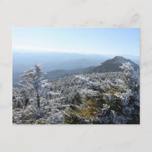 Blue Ridge Mountains Winter Briefkaart (Voorkant)