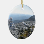 Blue Ridge Mountains Winter Keramisch Ornament (Rechts)