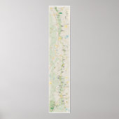 Blue Ridge Parkway 2026 map poster (Devant)