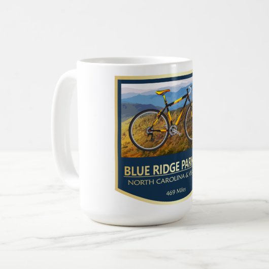 Blue Ridge Parkway (bike2) Koffiemok (Voorkant links)