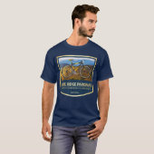 Blue Ridge Parkway (bike2) T-shirt (Voorkant volledig)