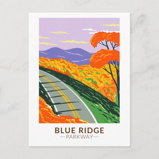 Blue Ridge Parkway Briefkaart (Voorkant)