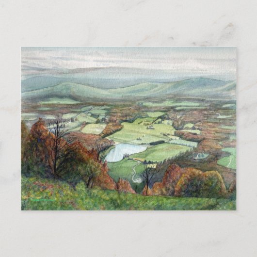 Blue Ridge Parkway Briefkaart (Voorkant)