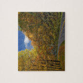 Blue Ridge Parkway die door herfstkleuren stroomt Legpuzzel (Verticaal)