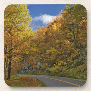 Blue Ridge Parkway die door herfstkleuren stroomt Onderzetter