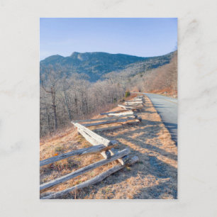 Blue Ridge Parkway en Grandfather Mountain Briefkaart
