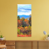 Blue Ridge Parkway Herfst Overlook of Pilot Mounta Canvas Afdruk (Insitu (Woonkamer))