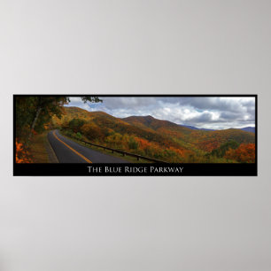 Blue Ridge Parkway in Herfst Poster
