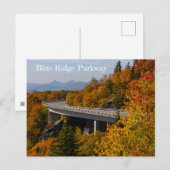 Blue Ridge Parkway in het najaar Briefkaart (Voorkant / Achterkant)