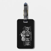 Blue Ridge Parkway Motorcycle Bagagelabel (Achterkant verticaal)