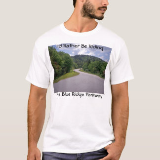 Blue Ridge Parkway-motorfiets T-shirt
