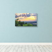 Blue Ridge Parkway - Mountain Sunset 1 Canvas Afdruk (Insitu (Houten vloer))