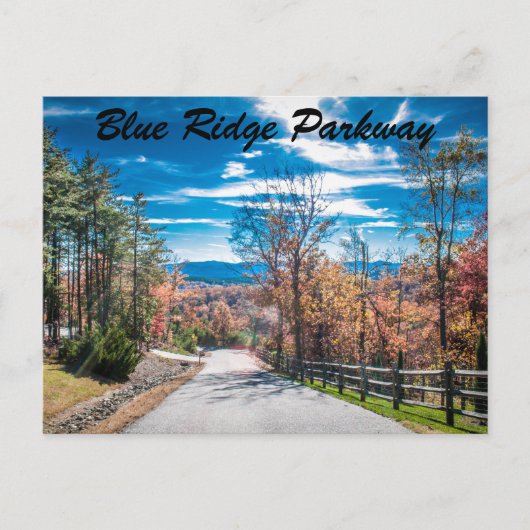 Blue Ridge Parkway NC Briefkaart (Voorkant)