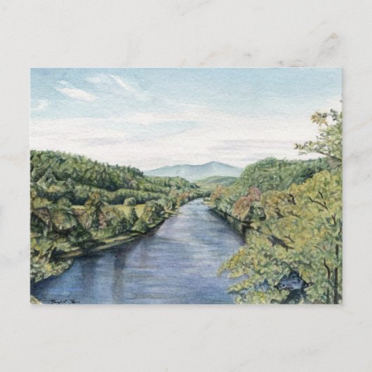 Blue Ridge Parkway op het Briefkaart van de James (Voorkant)