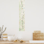 Blue Ridge Parkway-plattegrond poster (Keuken)