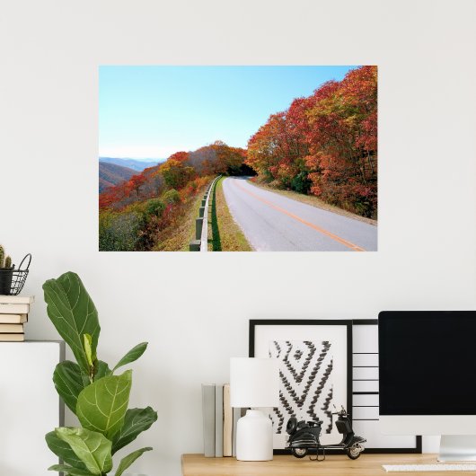 Blue Ridge Parkway Poster (Thuiskantoor)