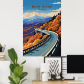 Blue Ridge Parkway Poster (Thuiskantoor)