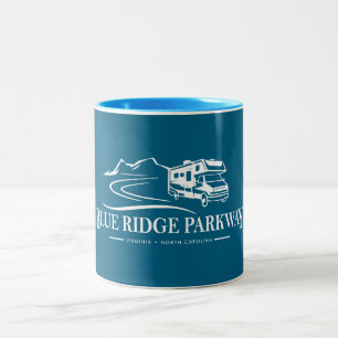 Blue Ridge Parkway Recreatievoertuig Tweekleurige Koffiemok