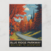 Blue Ridge Parkway, Reizen Briefkaart (Voorkant)