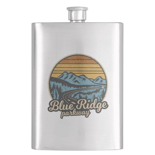 Blue Ridge Parkway Retro Flacon (Voorkant)