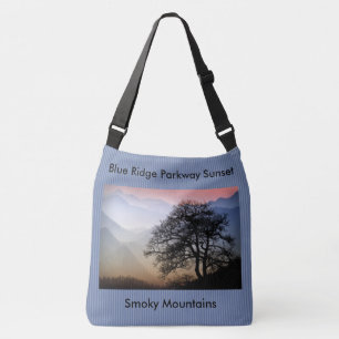 Blue Ridge Parkway Smokies Sunset Foto Crossbody Tas