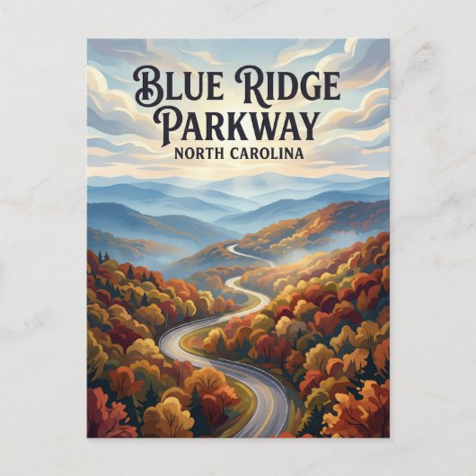Blue Ridge Parkway USA Briefkaart (Voorkant)