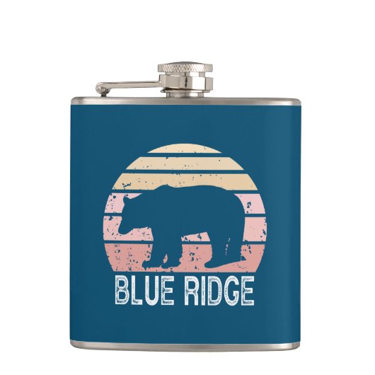 Blue Ridge Retro Beer Heupfles (Voorkant)