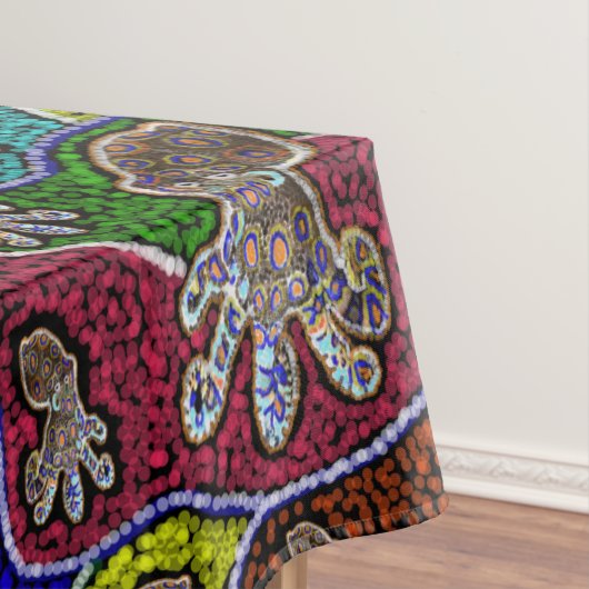 Blue Ringed Octopus Dot Art Tafelkleed (Voorbeeld)
