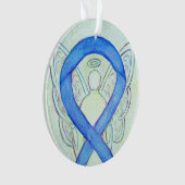 Blue River Awareness Ribbon Angel Ornements (devant)