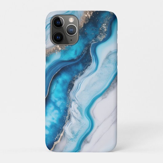 Blue River Marble Case-Mate iPhone Case (Achterkant)
