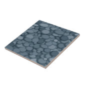 Blue River Rock Pebbles Art Tegeltje (Zijkant)