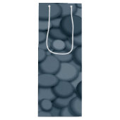 Blue River Rock Pebbles Art Wijn Cadeautas (Voorkant)