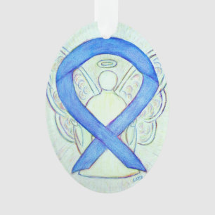 Blue River Sensibilisation Ruban Angel Pendentif o