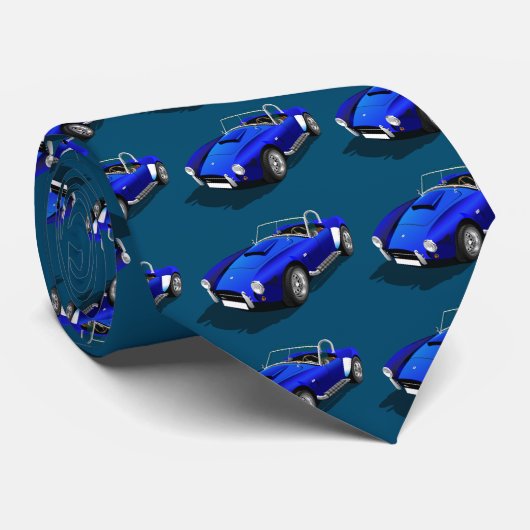 Blue Roadster Stropdas (Opgerold)