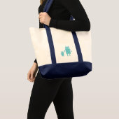 Blue Robot Diaper tas (Voorkant (product))