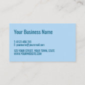 Blue Rock Nature Carte de visite à thème (Dos)