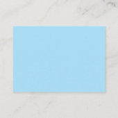 Blue Rock Star Baby shower Book Request Cards Informatiekaartje (Achterkant)