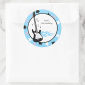 Blue Rock Star Verjaardagsgunst Stickers (Tas)