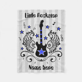 Blue Rock ster-gitaar met vleugels Fleece Deken